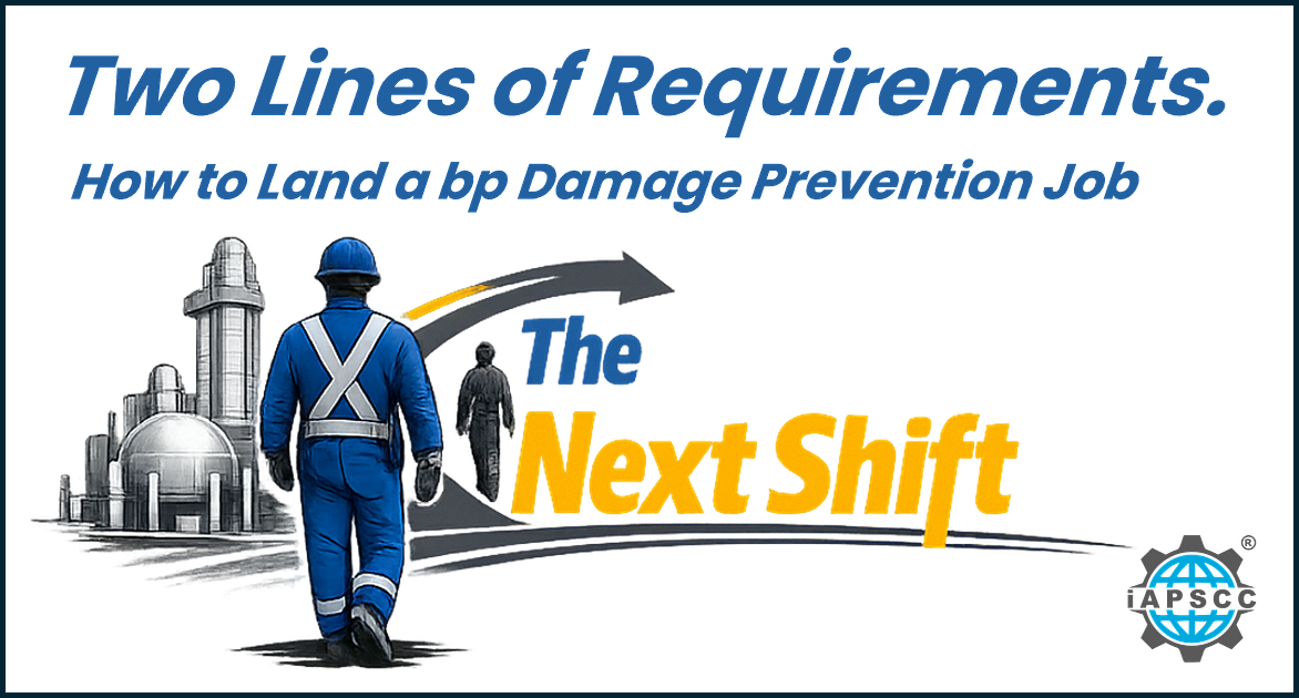 Two Lines of Requirements: How to Land a bp Damage Prevention Job
